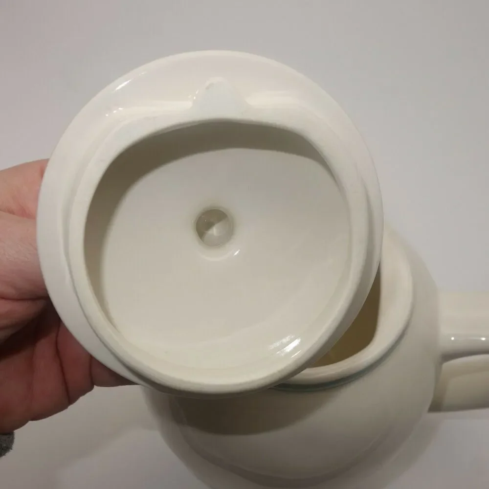 Rae Dunn Artisan by Magenta Blue Indigo Line Collection Teapot